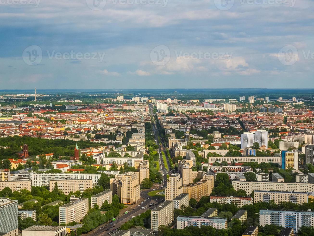 HDR Berlin aerial view photo