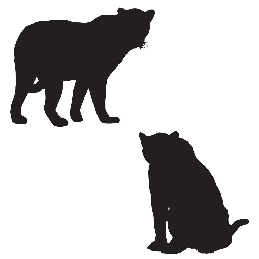 Leopard Silhouette Art vector