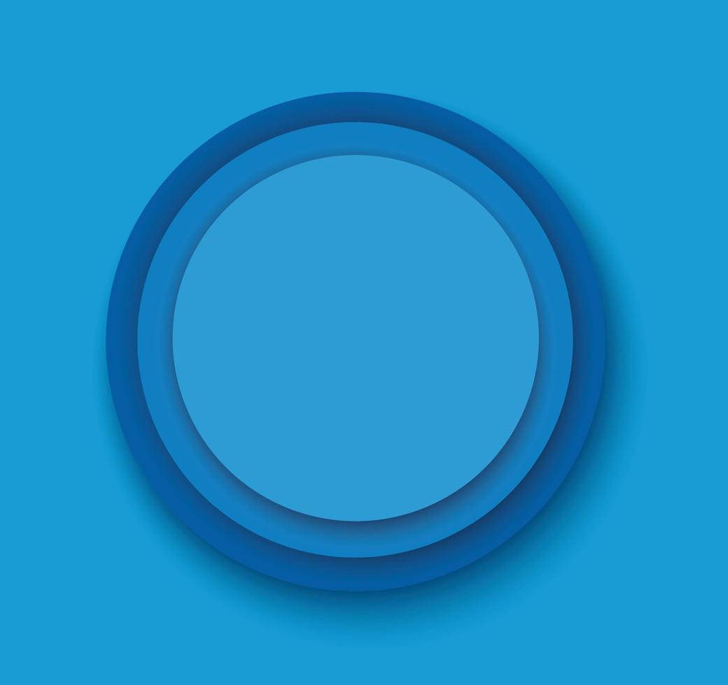 Abstract blue circle background vector illustration