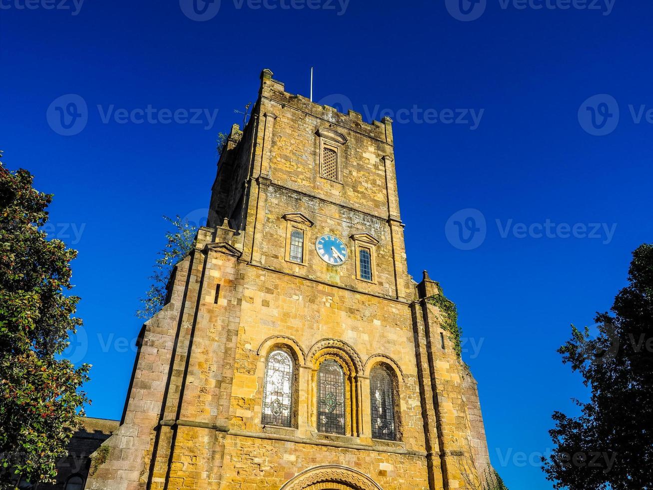 hdr iglesia de santa maría en chepstow foto