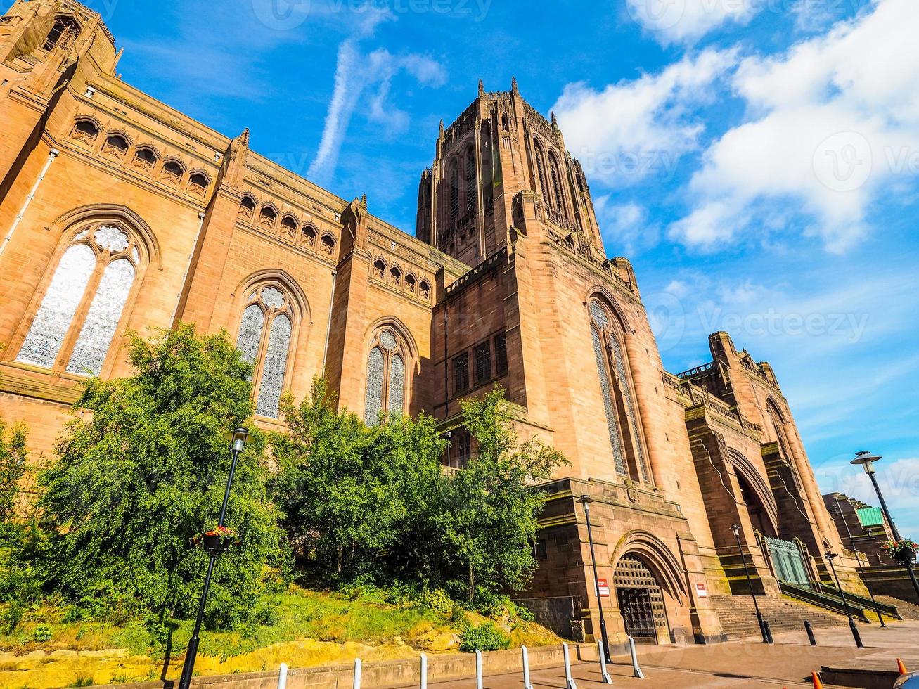 hdr catedral de liverpool en liverpool foto