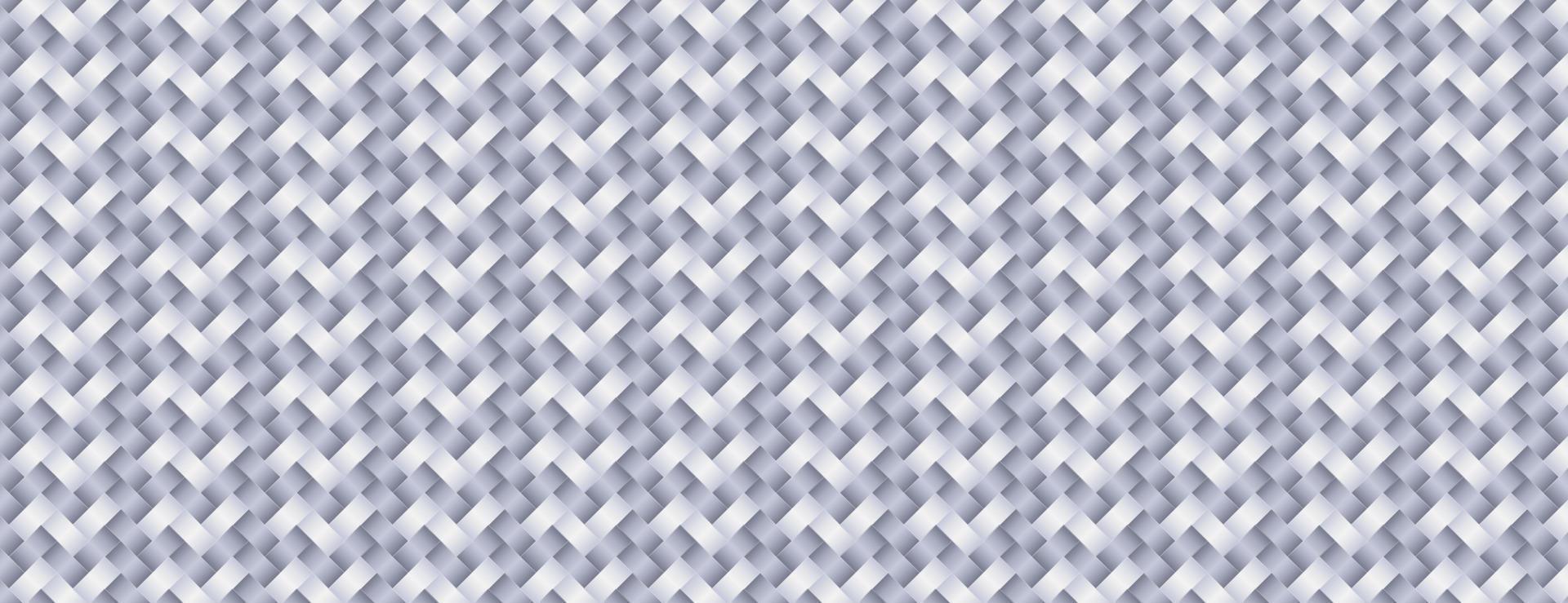 Square white wicker background pattern. Vector illustration. Simple woven texture. Abstract banner background.