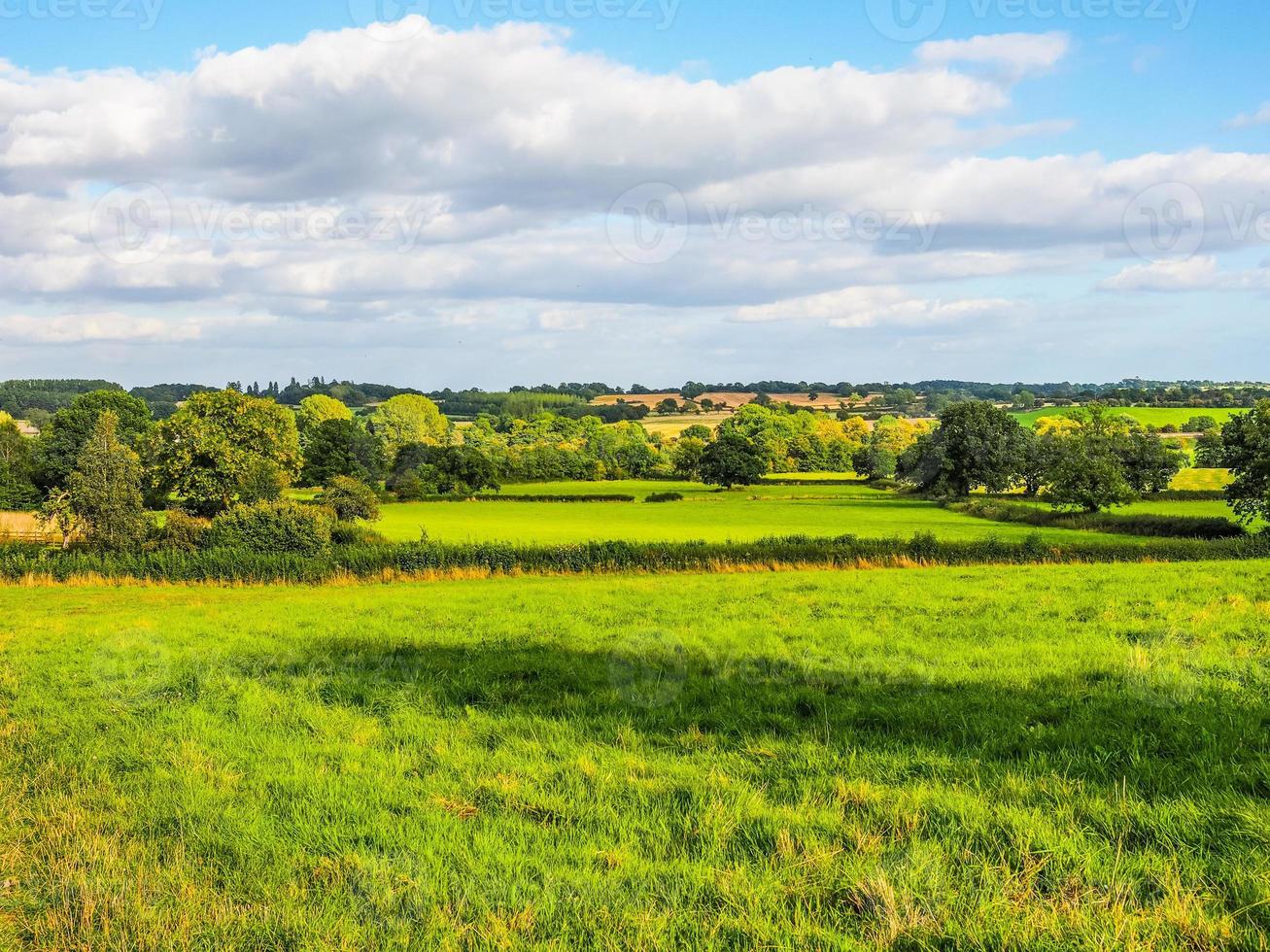 hdr vista de tanworth en arden foto