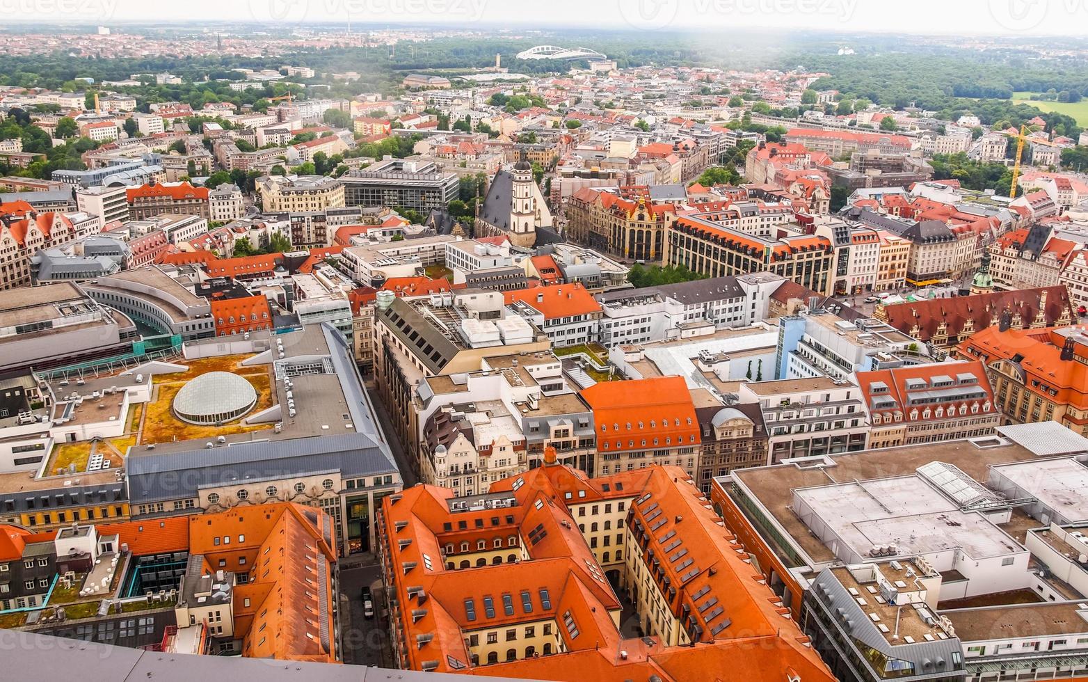 hdr leipzig vista aérea foto