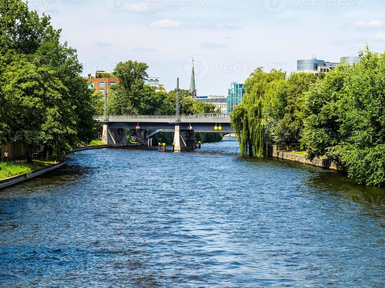 hdr río spree en berlín foto