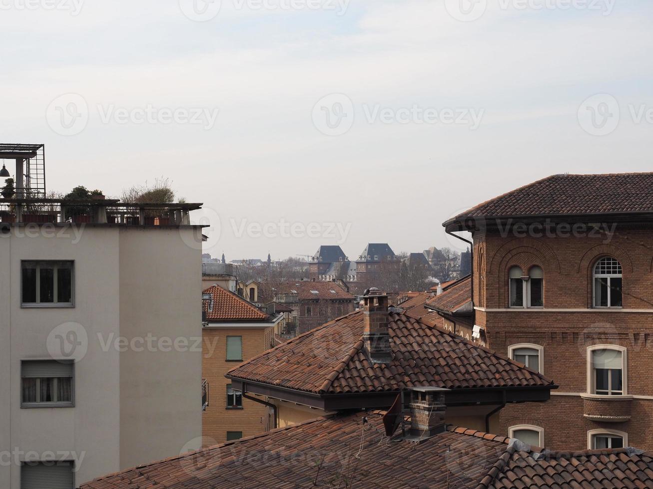 vista aerea de turin foto