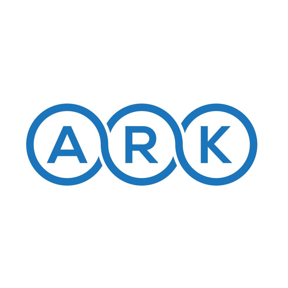 ARK letter logo design on white background. ARK creative initials letter logo concept. ARK letter design. vector