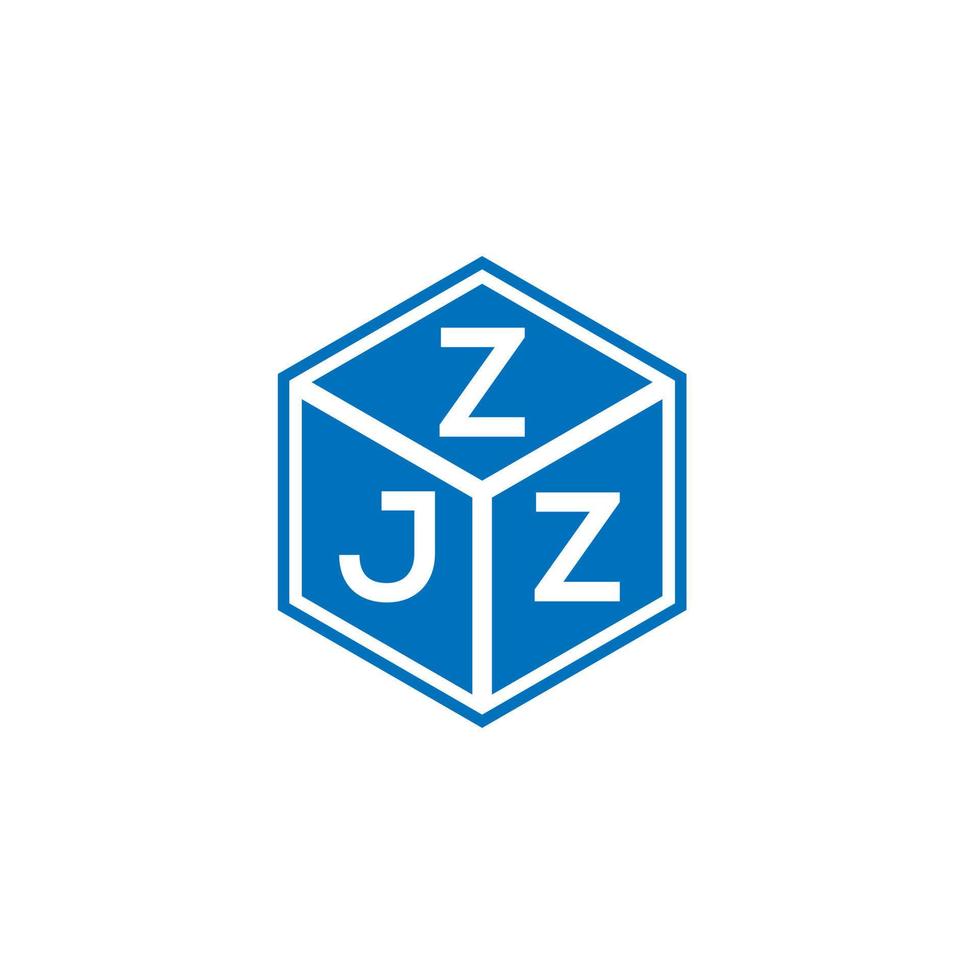 diseño de logotipo de letra zjz sobre fondo blanco. concepto de logotipo de letra de iniciales creativas zjz. diseño de letras zjz. vector