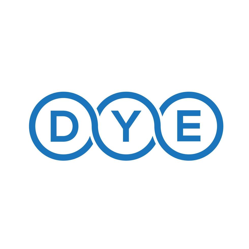 DYE letter logo design on black background.DYE creative initials letter logo concept.DYE vector letter design.