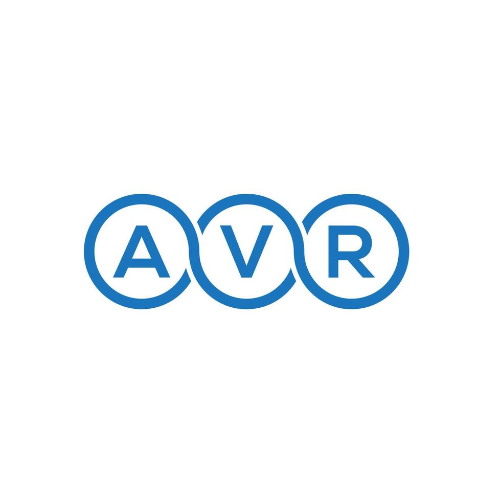 concepto de logotipo de letra de iniciales creativas avr. diseño de letra avr. diseño de logotipo de letra avr sobre fondo blanco. concepto de logotipo de letra de iniciales creativas avr. diseño de letras avr. vector