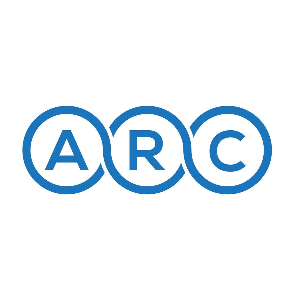 ARC letter logo design on white background. ARC creative initials letter logo concept. ARC letter design. vector
