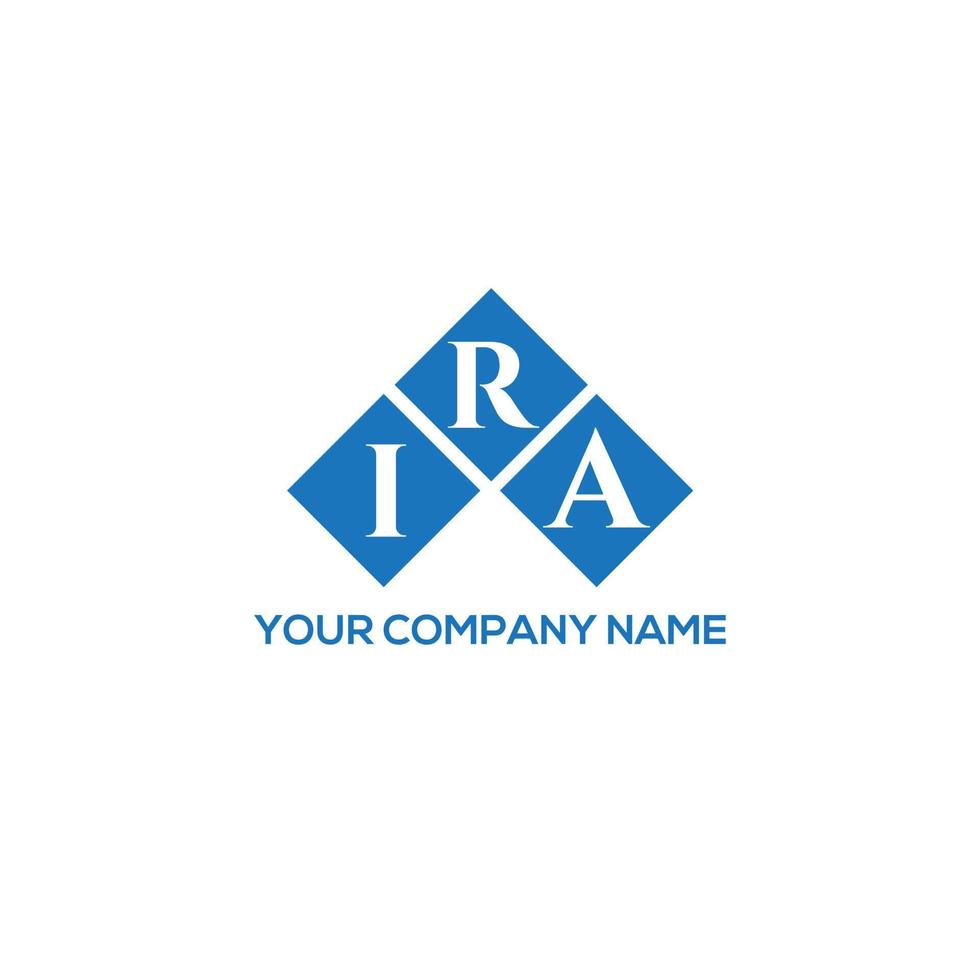 IRA letter logo design on white background. IRA creative initials letter logo concept. IRA letter design. vector