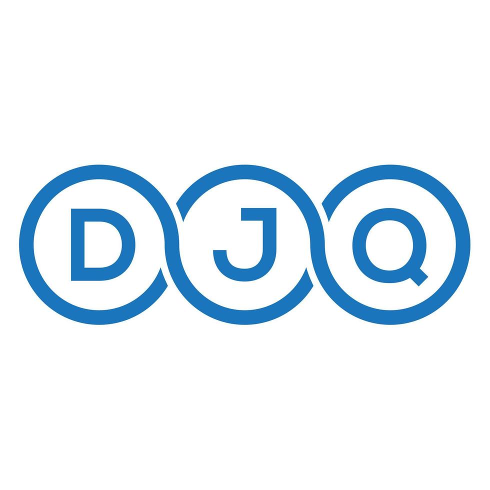 DJQ letter logo design on black background.DJQ creative initials letter logo concept.DJQ vector letter design.