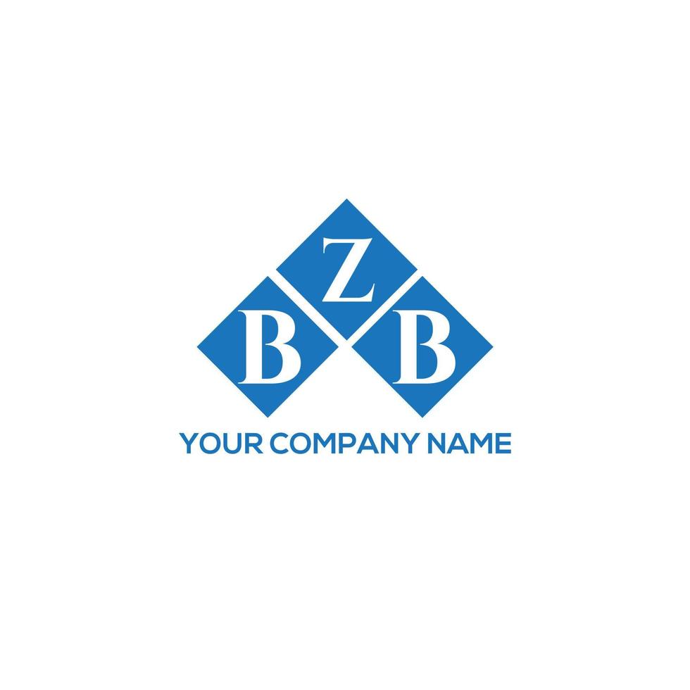 BZB letter logo design on white background. BZB creative initials letter logo concept. BZB letter design. vector
