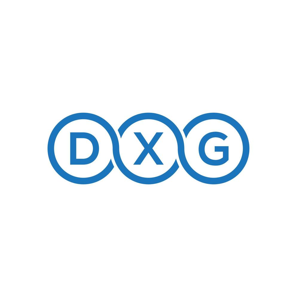 diseño de logotipo de letra dxg sobre fondo negro.dxg iniciales creativas concepto de logotipo de letra.diseño de letra vectorial dxg. vector