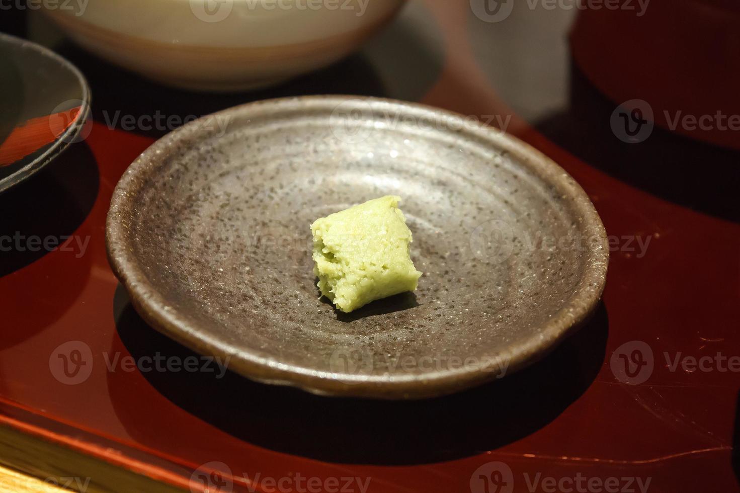 Wasabi in a plate photo