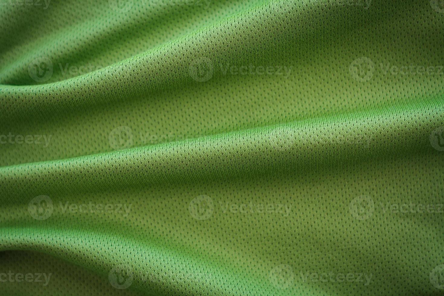 crumpled green fabric texture background photo