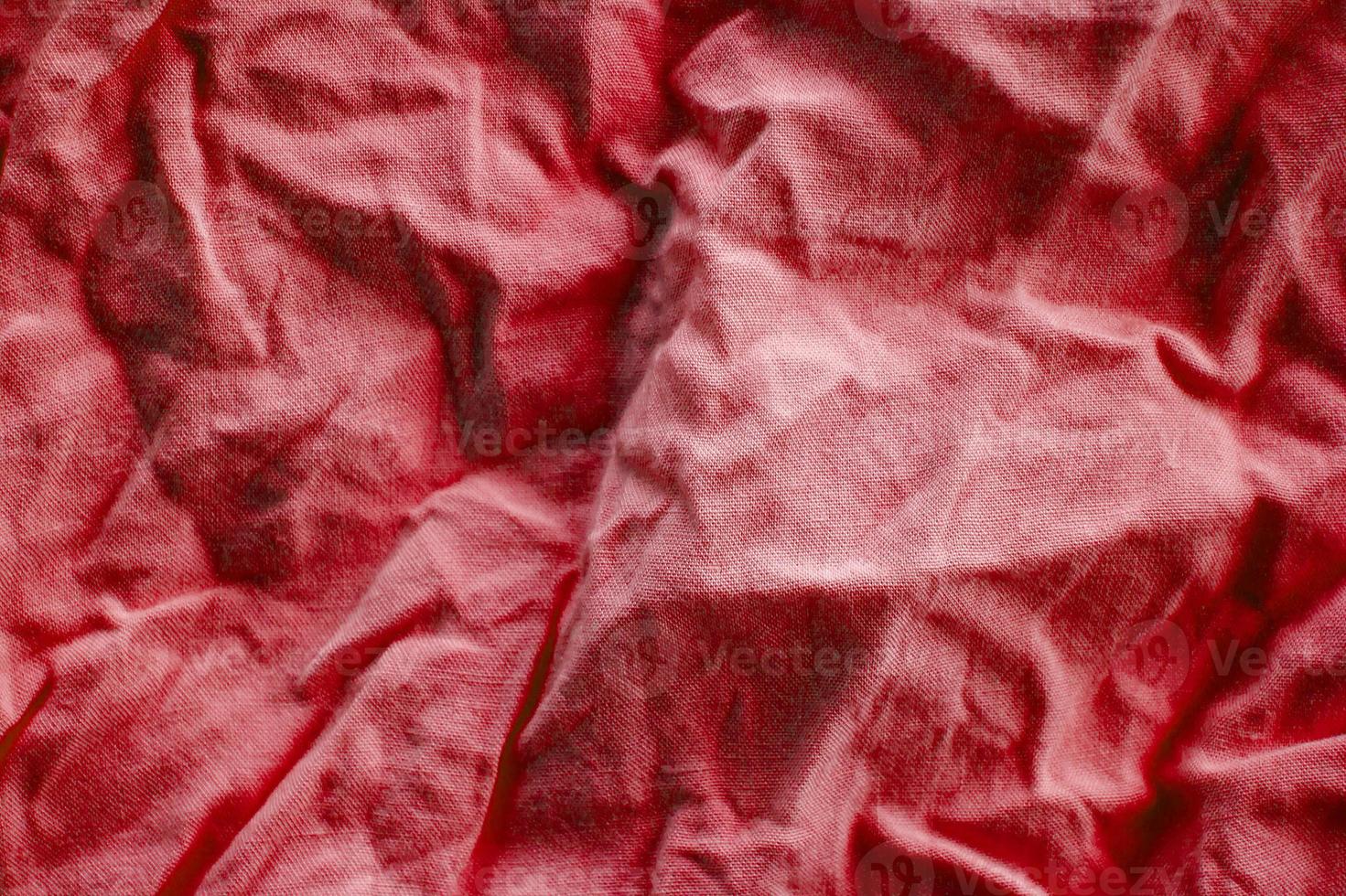 Crumpled fabric texture photo