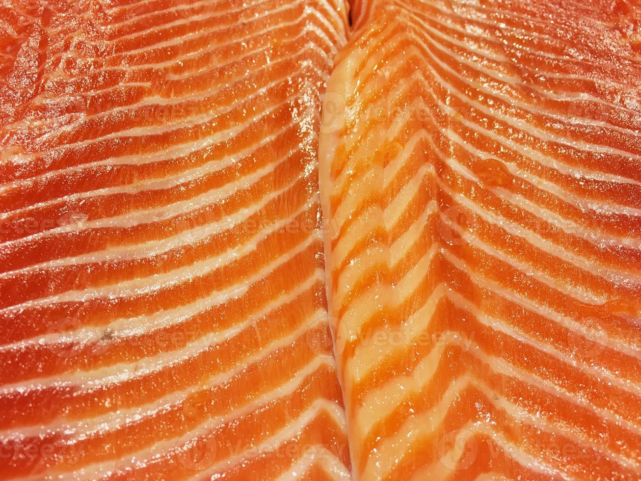 filete de salmón fresco foto