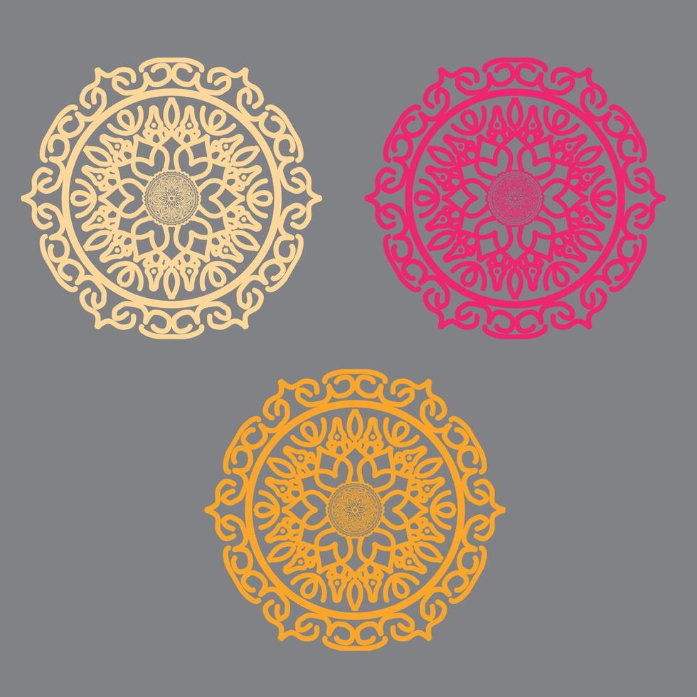 diseño de fondo de mandala ornamental de lujo, patrón en forma de mandala para henna, mehndi, tatuaje, decoración. ornamento decorativo en estilo étnico oriental. página de libro para colorear vector