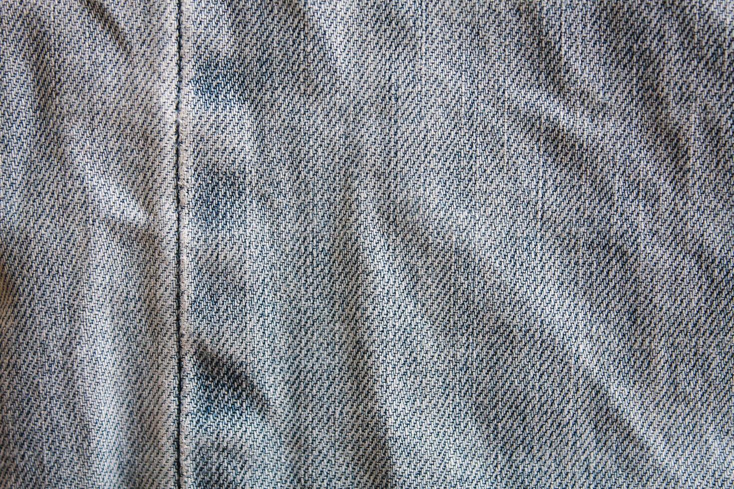 Close up of blue jeans photo