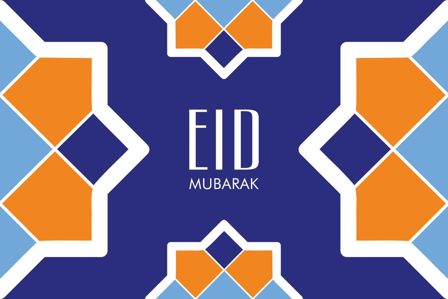 Eid Mubarak Vector Illustration Banner and Social Media Post