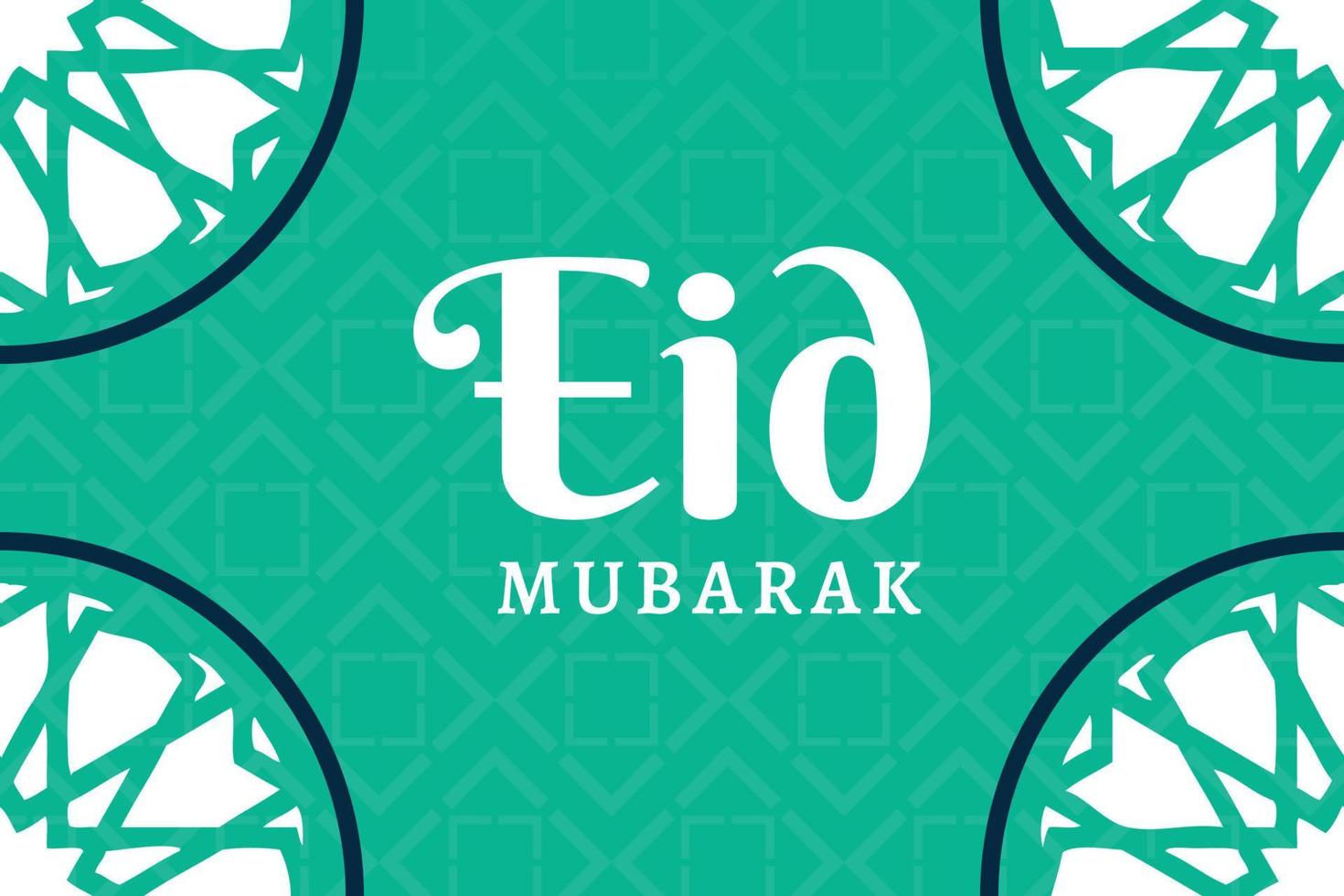 Eid Mubarak Vector Illustration Banner and Social Media Post