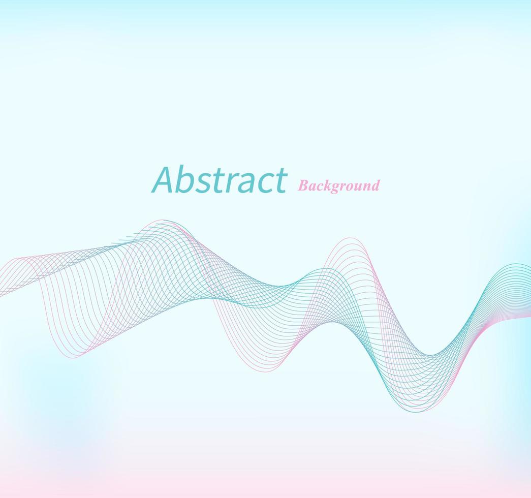 Abstract Curve of background vector