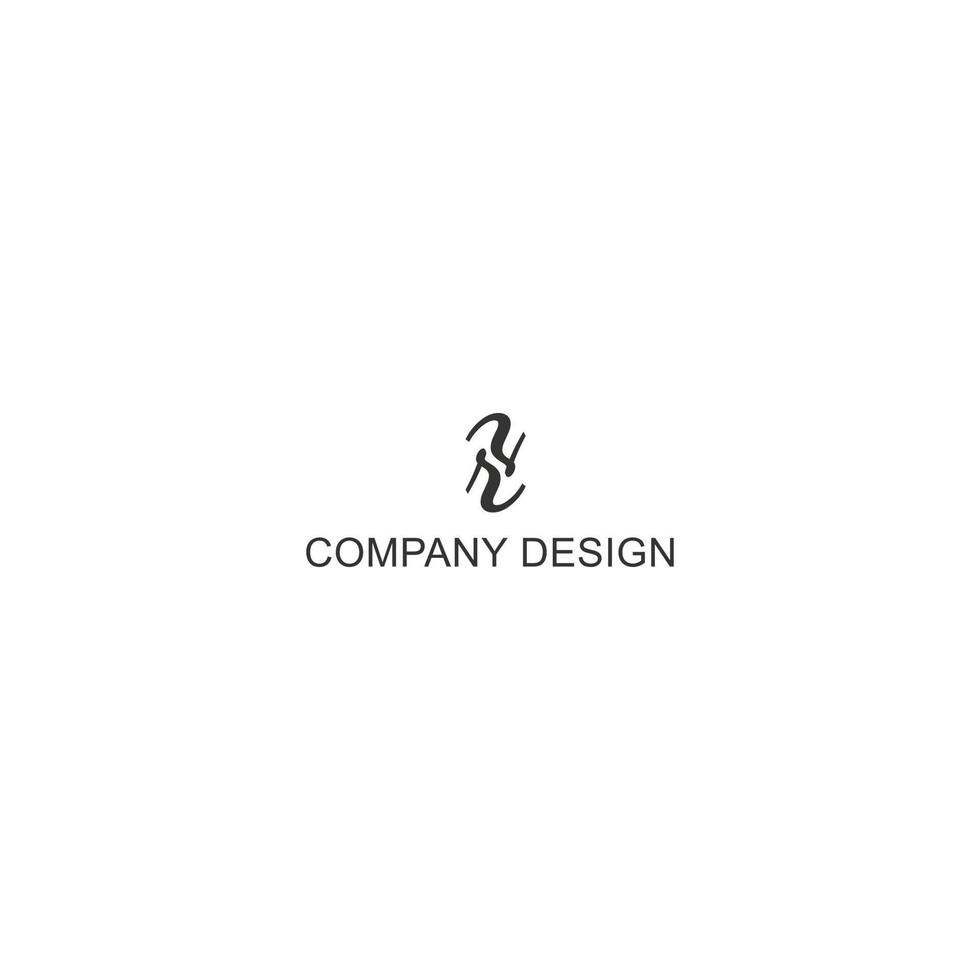 architectural interior design logo inspiration which inspired from an abstract double Latin letter R logo isolated with a white background suitable for a brand that has the initial name R or double R vector