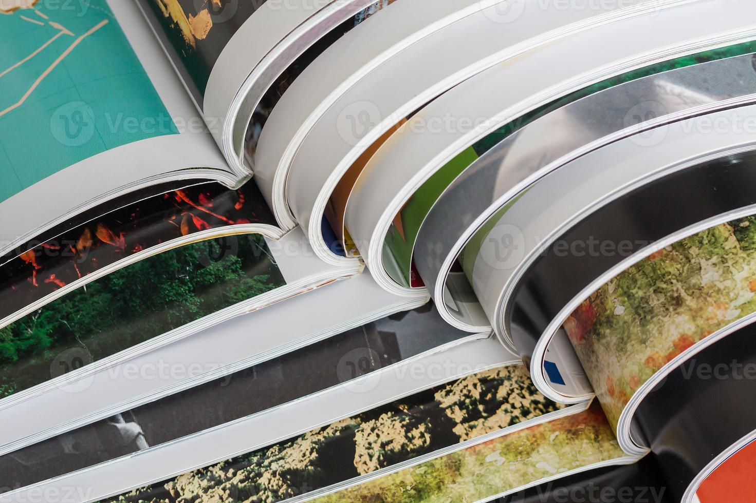 Stack of magazines photo