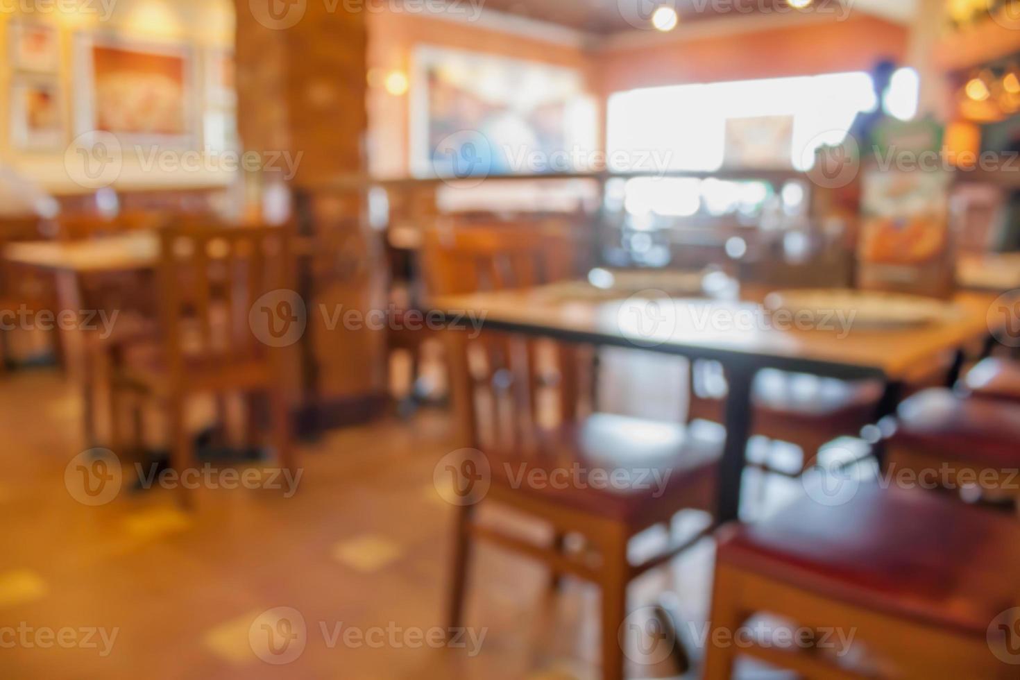 restaurant blur with bokeh background photo