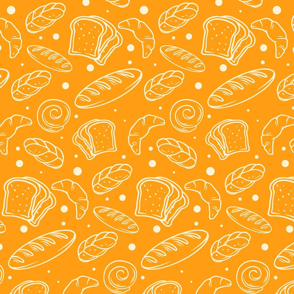 Bread Background Pattern vector
