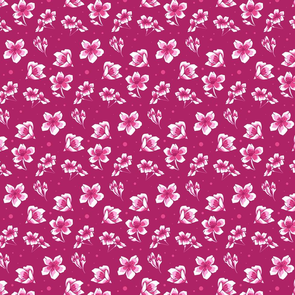 Cherry Blossoms Background Pattern vector