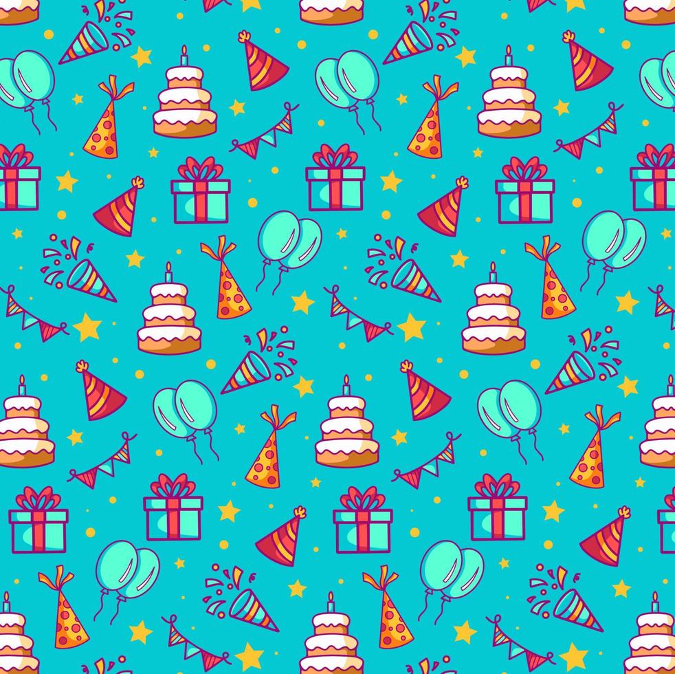 Birthday Background Pattern vector