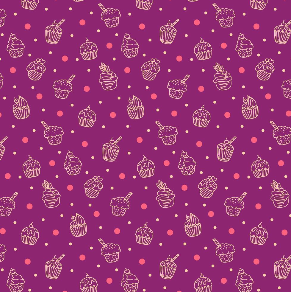 Cake Background Pattern vector
