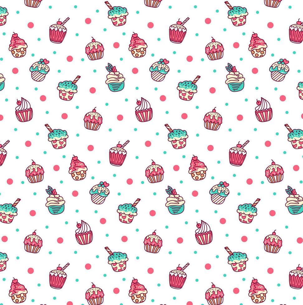 Cake Background Pattern vector