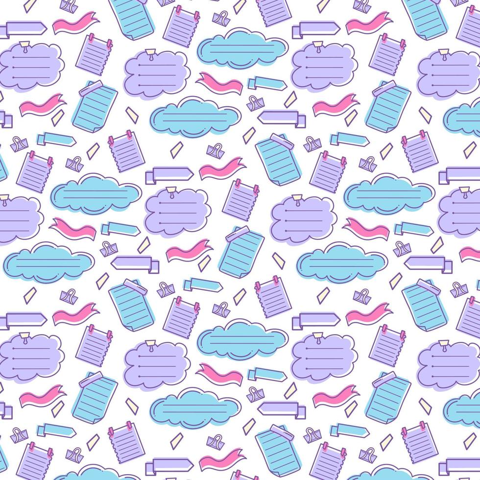 Bullet Journal Pattern Background vector