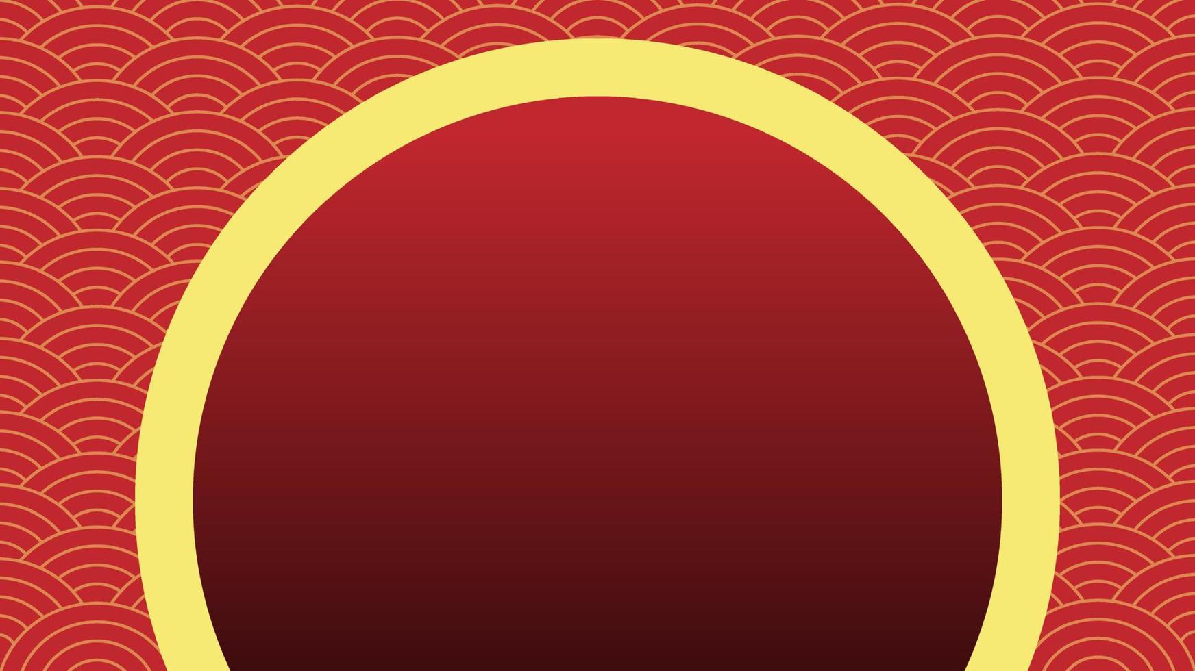 Red abstract background with wave design pattern vector