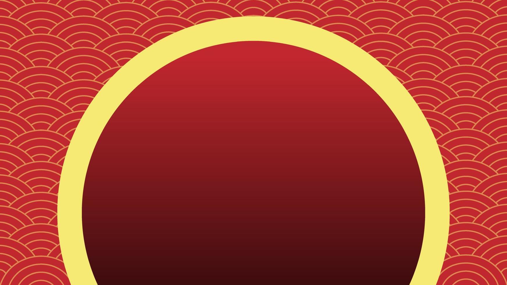 Fondo abstracto rojo con patrón de diseño de onda vector