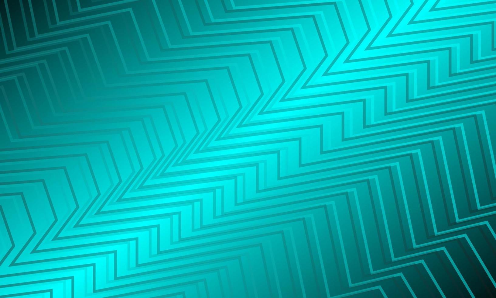 Gradient green tosca line pattern shape abstract background vector