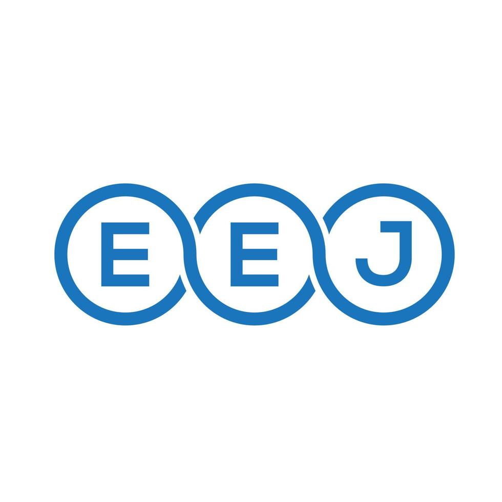 EEJ letter logo design on black background.EEJ creative initials letter logo concept.EEJ vector letter design.