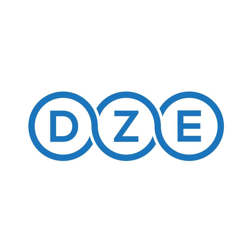 DZE letter logo design on black background.DZE creative initials letter logo concept.DZE vector letter design.