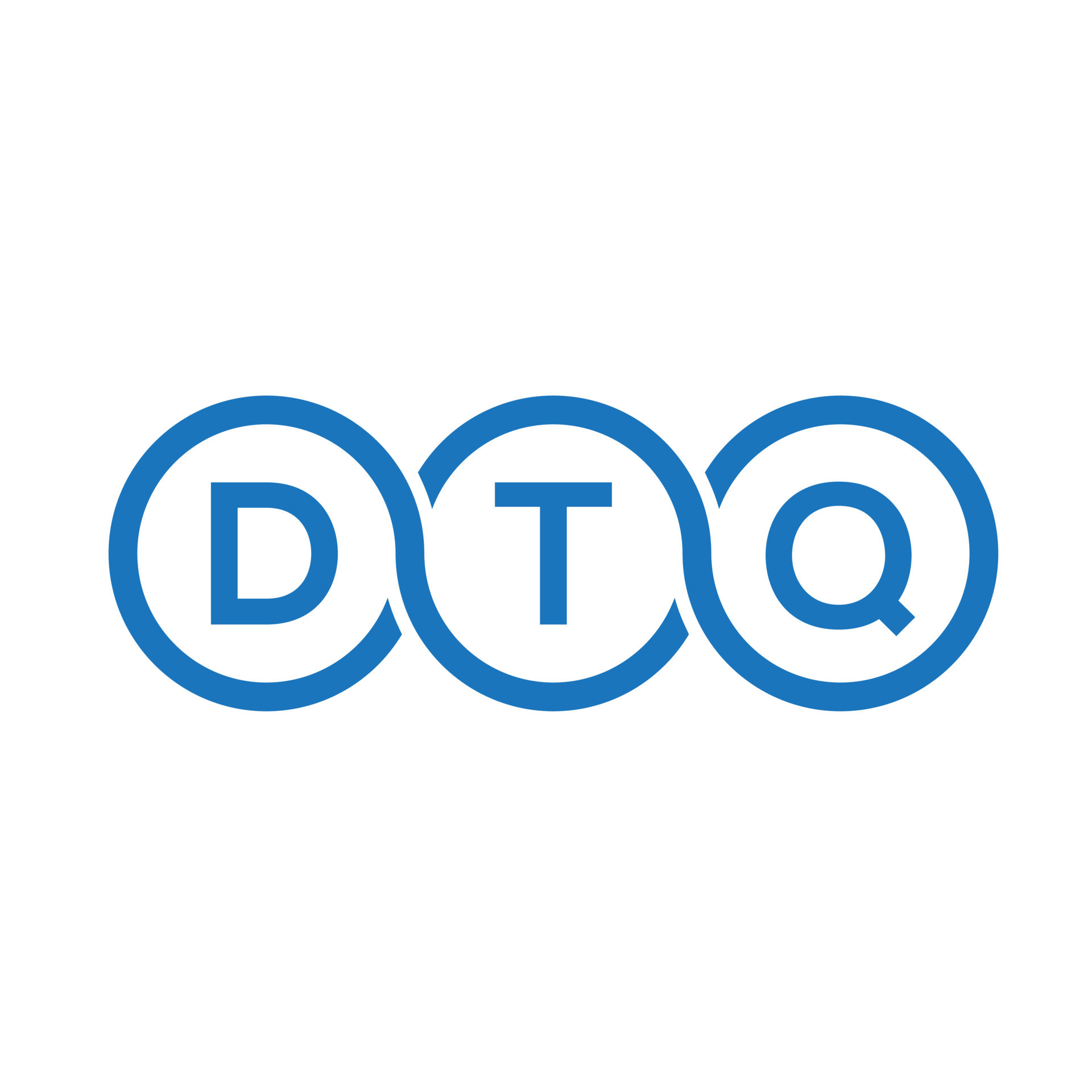 DTQ letter logo design on black background.DTQ creative initials letter ...