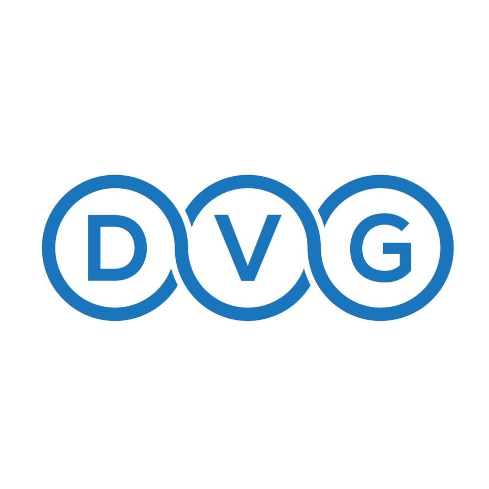 diseño de logotipo de letra dvg sobre fondo negro.dvg iniciales creativas concepto de logotipo de letra.diseño de letra vectorial dvg. vector