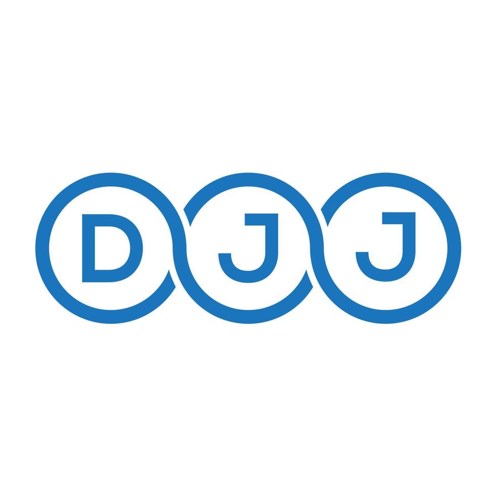 DJJ letter logo design on black background.DJJ creative initials letter logo concept.DJJ vector letter design.