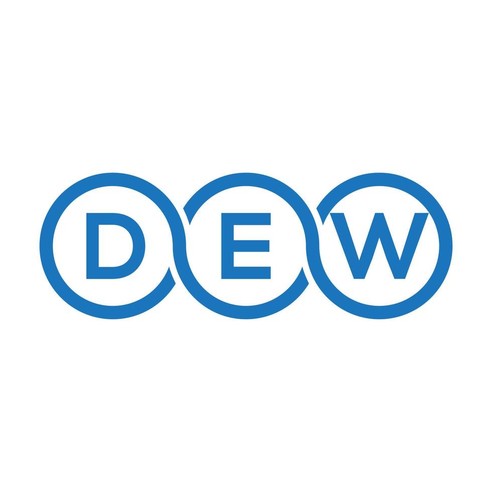 DEW letter logo design on black background.DEW creative initials letter logo concept.DEW vector letter design.