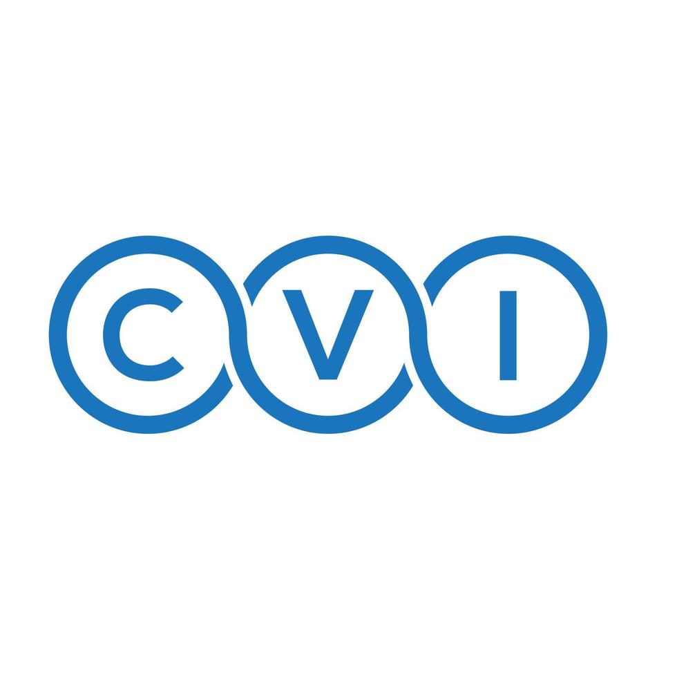 diseño del logotipo de la letra cvi sobre fondo negro.concepto del logotipo de la letra de las iniciales creativas cvi.diseño de la letra vectorial cvi. vector