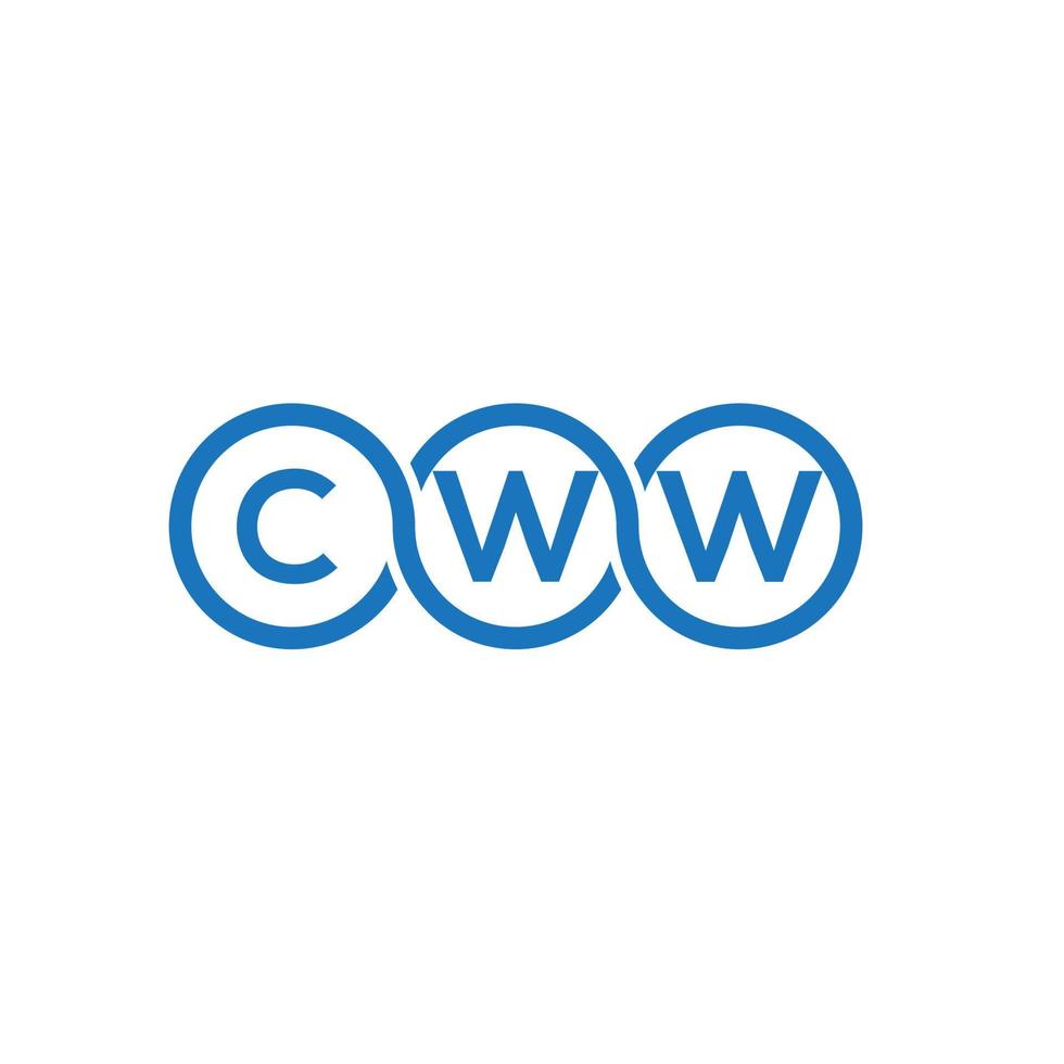 CWW letter logo design on black background.CWW creative initials letter logo concept.CWW vector letter design.