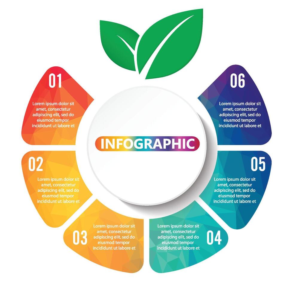 Modern vector info graphic for eco project