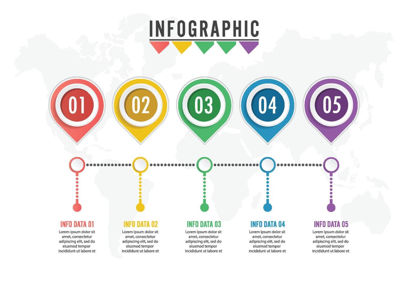 visualización de datos comerciales. diagrama del proceso. elementos abstractos de gráfico, diagrama con 4 pasos, opciones, partes o procesos. plantilla de negocio vectorial para presentación. concepto creativo para infografía. vector